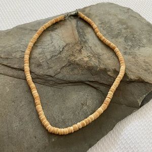 Two Wooden Choker Necklaces